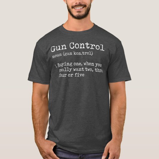 Pistool Control Dictionary Definition Pro Pistool T-shirt (Voorkant)