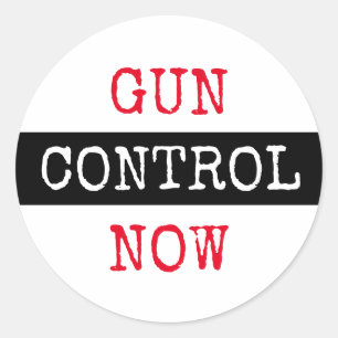 Pistool Control Now Button Ronde Sticker