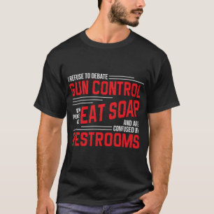 Pistool Control Pistool Rights Pro Pistool Debat 2 T-shirt