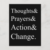 Pistool Control Protest Briefkaart | Gedachten en (Voorkant)