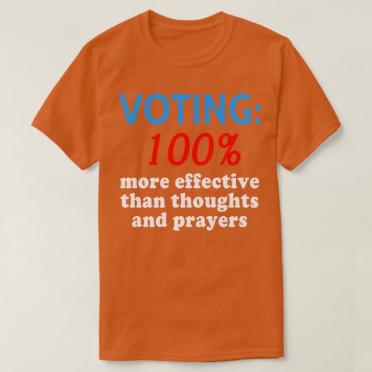 PISTOOL CONTROL Stemmen 100 Effectiever dan gedach T-shirt (Design voorkant)
