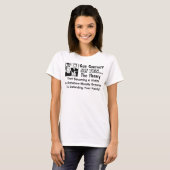 Pistool Control? Theorie van een slachtoffer! T-shirt (Voorkant volledig)