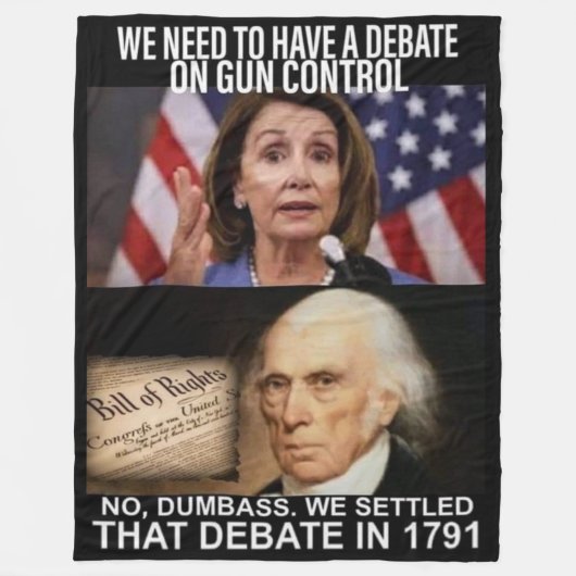 PISTOOL CONTROLE FLEECE DEKEN (Voorkant)