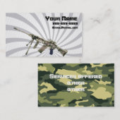 Pistool dealer visitekaartje (Voorkant / Achterkant)