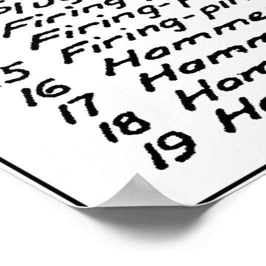 Pistool diagram poster (Hoek)