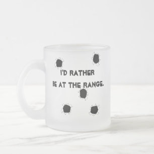 Pistool doelbereik matglas koffiemok