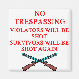 pistool eigenaar geen huisvredebreuk magneet