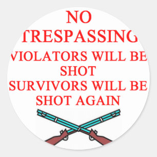 pistool eigenaar geen spassing ronde sticker