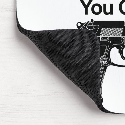 pistool eigenaar slachtoffer dat u kiest muismat (Hoek)