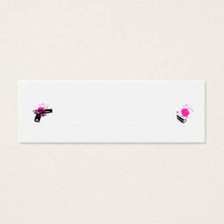 Pistool- en Bullet-profielkaart - TEKST TOEVOEGEN! Mini Visitekaartjes