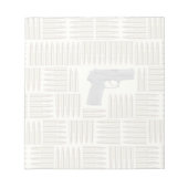 Pistool en kogels notitieblok (Voorkant)