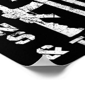 Pistool en Trump 2e wijzigingsvlag AR15 (terug) Poster (Hoek)