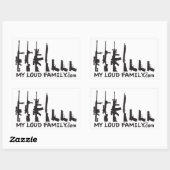 Pistool familie - Mijn luide familie stickers (Vel)