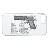 Pistool Figuur V2 Case-Mate iPhone Case (Achterkant (Horizontaal))