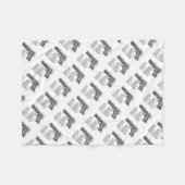 Pistool Figuur V2 Fleece Deken (Voorkant (Horizontaal))