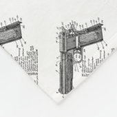 Pistool Figuur V2 Fleece Deken (Hoek)