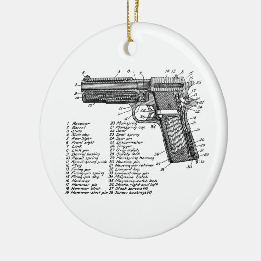 Pistool Figuur V2 Keramisch Ornament (Links)