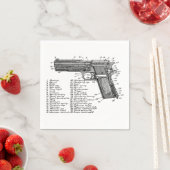 Pistool Figuur V2 Servetten (Insitu)