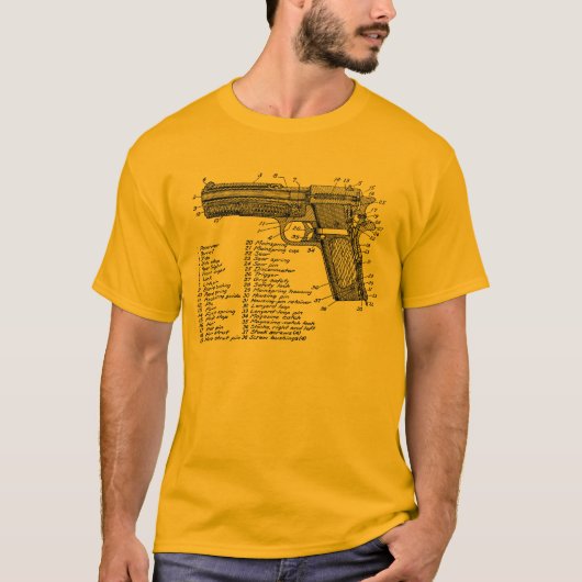 Pistool Figuur V2 T-shirt (Voorkant)