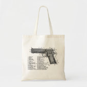 Pistool Figuur V2 Tote Bag (Voorkant)