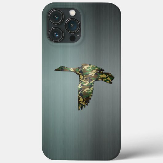 Pistool geborsteld metaal - Camo Mallard Duck in F Case-Mate iPhone Case (Achterkant)