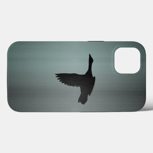Pistool geborsteld metaal - Mallard Duck in Flight Case-Mate iPhone Case (Achterkant (horizontaal))