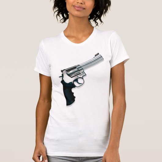 Pistool gekleurd overhemd t-shirt (Voorkant)