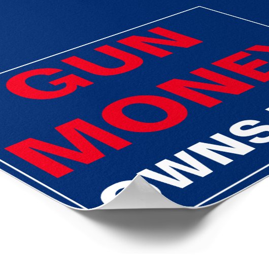 Pistool Geldt voor hen Poster (Hoek)