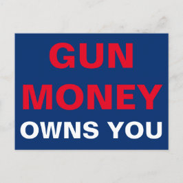 Pistool Geldt voor jou Briefkaart