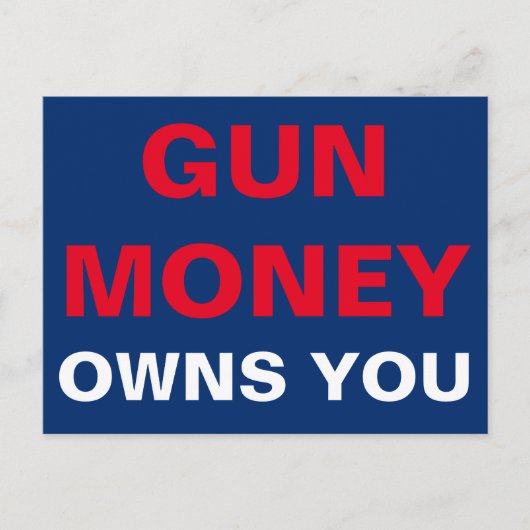 Pistool Geldt voor jou Briefkaart (Voorkant)