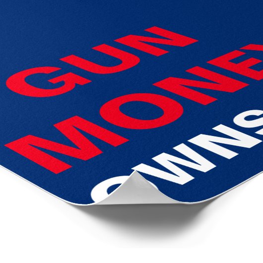 Pistool Geldt voor jou Poster (Hoek)