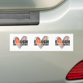 Pistool-geweldpleging Hart-Sinaasappel Genoeg bump Bumpersticker (Op auto)