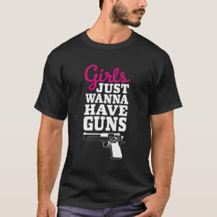 Pistool Gezegde wil gewoon Pistolen T-shirt