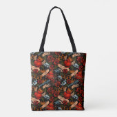 Pistool Huid- en Rozen Graffiti patroon Tote Bag (Achterkant)