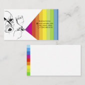 Pistool in de hand van verf visitekaartje (Voorkant / Achterkant)