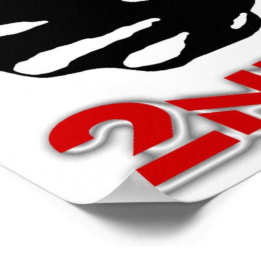 Pistool in mijn hand! poster (Hoek)