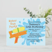 Pistool jongen Birthday party-uitnodigingen Kaart (Staand voorkant)