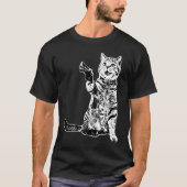 Pistool Kat Funny Cat 1 T-shirt (Voorkant)