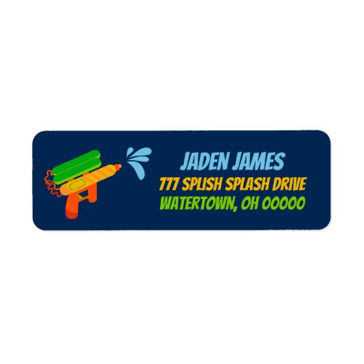 Pistool Kind zomer Etiket (Voorkant)