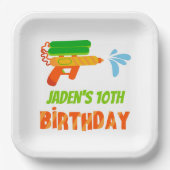 Pistool Kind zomerdag Papieren Bordje (Voorkant)