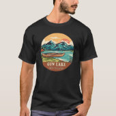 Pistool Lake Michigan Boating Vist Emblem T-shirt (Voorkant)