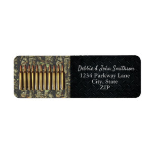 Pistool Land Ammo Hunting Retouradreslabels Etiket