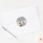 pistool liefhebber ronde sticker (Envelop)