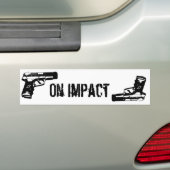 Pistool logo bumper sticker (Op auto)