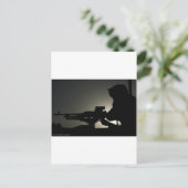 Pistool MACHINE Briefkaart (Staand voorkant)