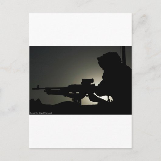 Pistool MACHINE Briefkaart (Voorkant)