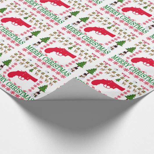 PISTOOL MERRY CHRISTMAS . CADEAUPAPIER (Hoek)