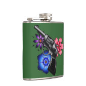 pistool met bloemen heupfles (Rechts)