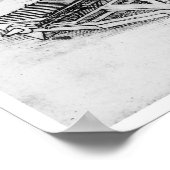 Pistool met een reeks vaten, Leonardo da Vinci Poster (Hoek)