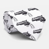 Pistool met geladen hand door Amerikaanse aangepas Stropdas (Opgerold)